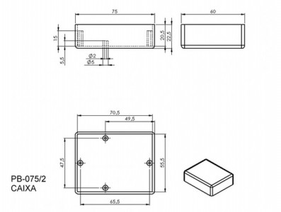 PB-075/2.CX E PT ABS PRETO - Imagem 5