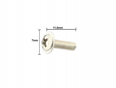 Parafuso Metálico M3 x 10mm - Kit com 10 unidades - Imagem 3