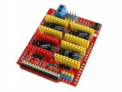 CNC Shield V3 Impressora 3D Arduino para 4 Drivers A4988 - Imagem 1