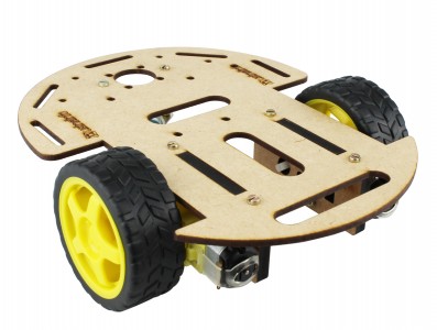 Carrinho Arduino / Carro Robô 2WD MDF 3mm - Kit Chassi Usinainfo - Imagem 2