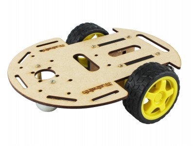 Carrinho Arduino / Carro Robô 2WD MDF 3mm - Kit Chassi Usinainfo - Imagem 3