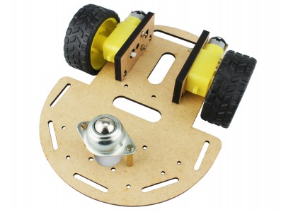 Carrinho Arduino / Carro Robô 2WD MDF 3mm - Kit Chassi Usinainfo - Imagem 4