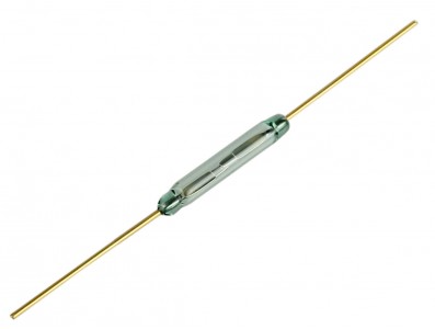 Reed Switch - Ampola Reed Dourada 14x2mm  - Imagem 1