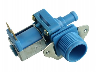 Válvula Solenoide para Água 12V 90° (¾ x mang. ⅜) - Imagem 1