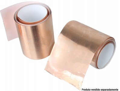 Fita de Cobre para Blindagem e Proteção de Equipamentos 70mm - Venda por Metro - Imagem 4