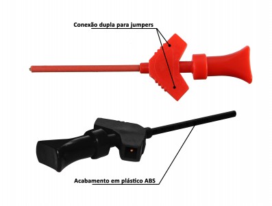 Garra para Testes em CI e Chip SMD com Conexão Dupla para Jumper – Kit com 2 Unidades - Imagem 5