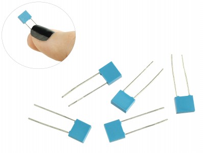 Capacitor de Poliester 100nF 63V (0,1uF/100KpF/100K/104) - Kit com 05 unidades - Imagem 1