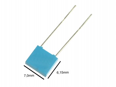 Capacitor de Poliester 100nF 63V (0,1uF/100KpF/100K/104) - Kit com 05 unidades - Imagem 2