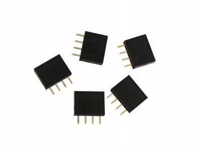 Barra de 4 pinos fêmea / Conector Empilhável para PCI - Kit com 5 unidades - Imagem 1