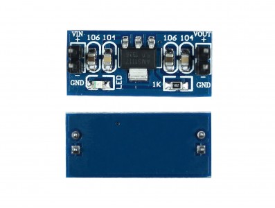 Regulador de Tensão 3.3V AMS1117 - Entrada 4.5 a 12V DC e Saída 3.3V DC - Imagem 2