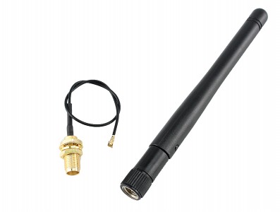 Antena LoRa 433MHz 3dbi + Cabo Pigtail UFL com conector SMA - Imagem 1