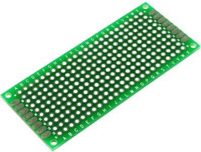 PCI / Placa de Circuito Impresso Ilhada 240 furos 3x7 - Imagem 1