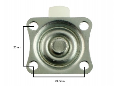 Roda Boba Giratória Metálica para Carro Robô - Imagem 3