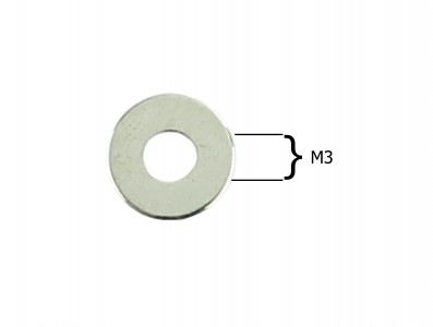 Arruela M3 Metálica - Kit com 10 unidades - Imagem 3