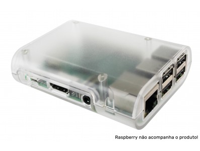 Case para Raspberry Pi 3 / Pi 2 e B+ CS10 em ABS Incolor - Imagem 4