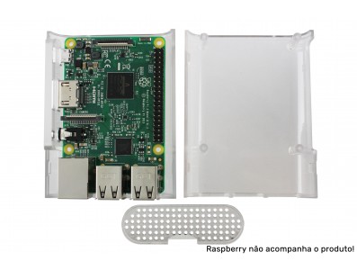 Case para Raspberry Pi 3 / Pi 2 e B+ CS10 em ABS Incolor - Imagem 6