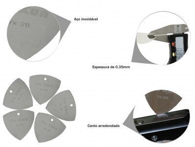 Palheta em Aço Inox para Abertura de Equipamentos Eletrônicos - Kit com 5 peças - Imagem 4