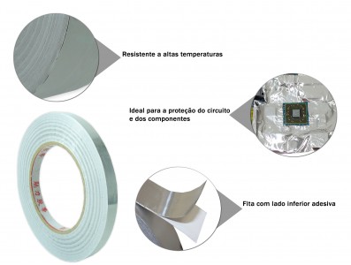Fita alumínio para retrabalho em PCI’s - 10mm - Imagem 4