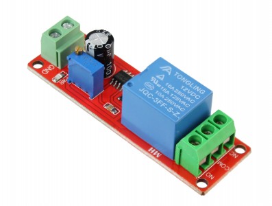 Relé de Atraso 12V (0 a 10s) NE555 AC/DC - Imagem 2