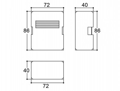 Caixa Patola / Case para Montagem 40 x 72 x 86 mm - PB-201/2 - Imagem 4