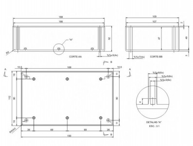 Caixa Patola / Case para Montagem 32 x 75 x 116 mm - PB-119/2 - Imagem 6