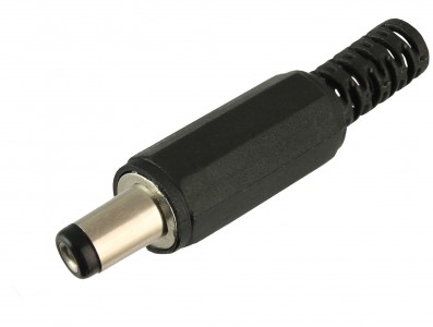 PLUG P4 2,1 X 5,5 X 13MM PT - Imagem 1