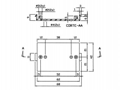 Caixa Patola / Case para Montagem 28 x 44 x 65 mm - PB-065 - Imagem 6