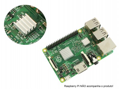 Dissipador de Calor Autoadesivo Raspberry Pi - Kit com 3 unidades - Imagem 2