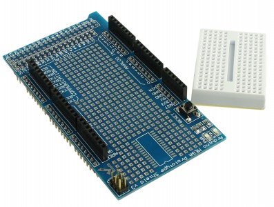 Mega Protoshield V3 / Prototype para Arduino Mega + Protoboard 170 pontos  - Imagem 2