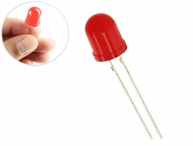 LED Vermelho 10mm Difuso - Imagem 1