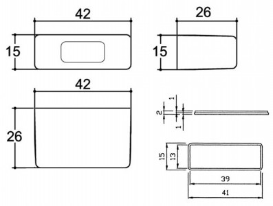 Caixa Patola / Case para Montagem 26 x 15 x 42 mm - PB-025 - Imagem 4