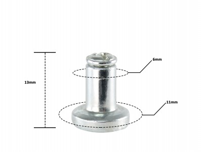 Base Magnetizada 12mm para PCI + Parafuso M3x4mm - Kit com 4 unidades - Imagem 3