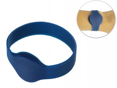 Pulseira RFID 13.56MHz em Silicone - Azul - Imagem 1