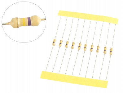 Resistor 470K 1/4W - Kit com 10 unidades - Imagem 1