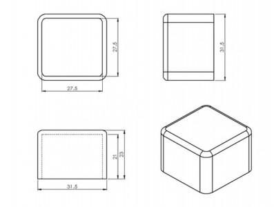 Caixa Patola / Case para Montagem 23 x 31 x 31 mm - PB-030/2 - Imagem 5