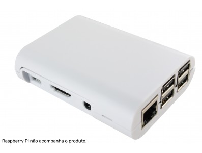 Case para Raspberry Pi 3 / Pi 2 e B+ CS10 em ABS Branco - Imagem 5