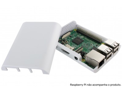 Case para Raspberry Pi 3 / Pi 2 e B+ CS10 em ABS Branco - Imagem 6