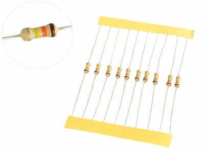 Resistor 130K 1/4W - Kit com 10 unidades - Imagem 1