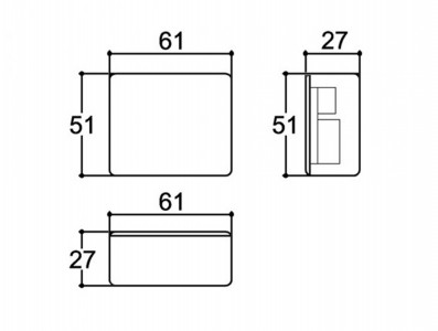 Caixa Patola / Case para Montagem 27 x 51 x 61 mm - PB-062 - Imagem 5