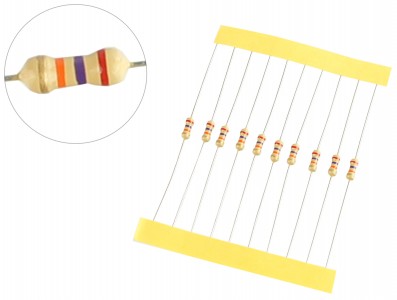 Resistor 27K 1/4W - Kit com 10 unidades - Imagem 1