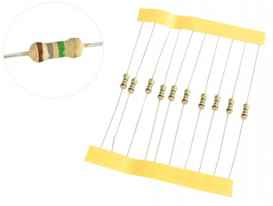 Resistor 1M8 1/4W - Kit com 10 unidades - Imagem 1