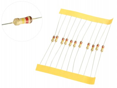 Resistor 120K 1/4W - Kit com 10 unidades - Imagem 1