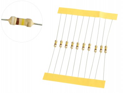 Resistor 910K 1/4W - Kit com 10 unidades - Imagem 1