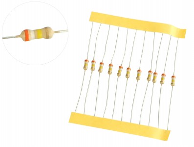 Resistor 390K 1/4W - Kit com 10 unidades - Imagem 1