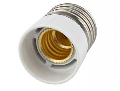 ADAPTADOR DE TOMADA LAMPADA E27 A E14 - Imagem 1