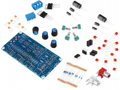 Pré Amplificador Preamp Hi - Fi 10X NE5532 Estéreo DIY - Imagem 3