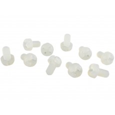 Parafuso Plástico em Nylon M3 x 5mm Phillips (Branco) - Kit com 10 unidades