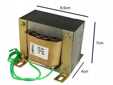 Transformador / Trafo 24V / 3A (BIVOLT) - Uso Geral - Imagem 3