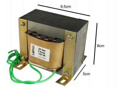 Transformador / Trafo 24V / 5A (BIVOLT) - Uso Geral - Imagem 3