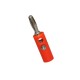 Pino Banana 4mm / Plug Banana Macho 4mm - Vermelho - Thumb 1